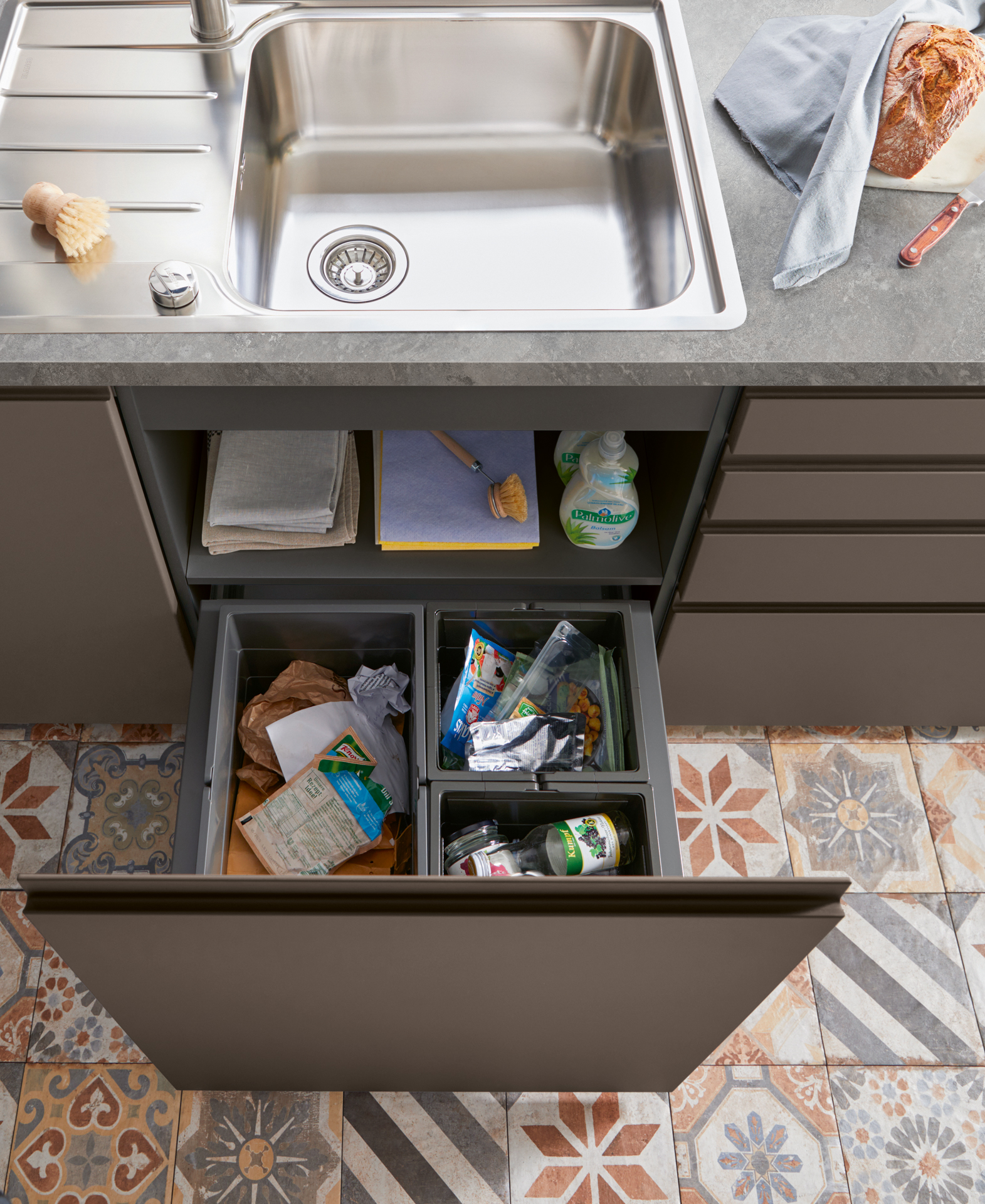 Müllsystem, Auszug, Biella